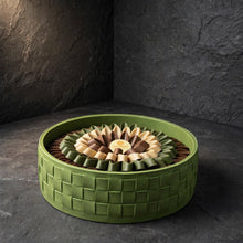 صينية جلد بغطاء أكريليك – شوكليت القهوة | Leather Tray with Acrylic Lid – Coffee Chocolate