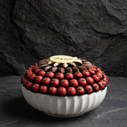 صينية سيراميك – شوكليت الرمان | Ceramic Tray – Pomegranate Chocolate