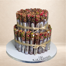 هرم سيجار مطبوع صغير | Small Printed Cigar Chocolate Pyramid