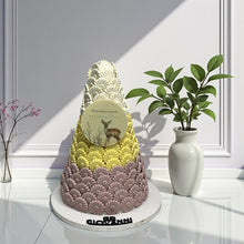 Plain Rose Chocolate Pyramid                    هرم حبة الورد سادة