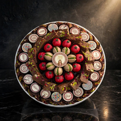 صحن بورسلين شوكولاتة مشكلة مفتوحة | Porcelain Plate – Open Assorted Chocolate