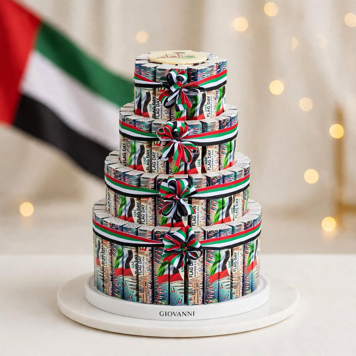 هرم فاين فير أربعة طوابق – 100 قطعة | Four-Tier Fine Fare Pyramid – 100 Pieces