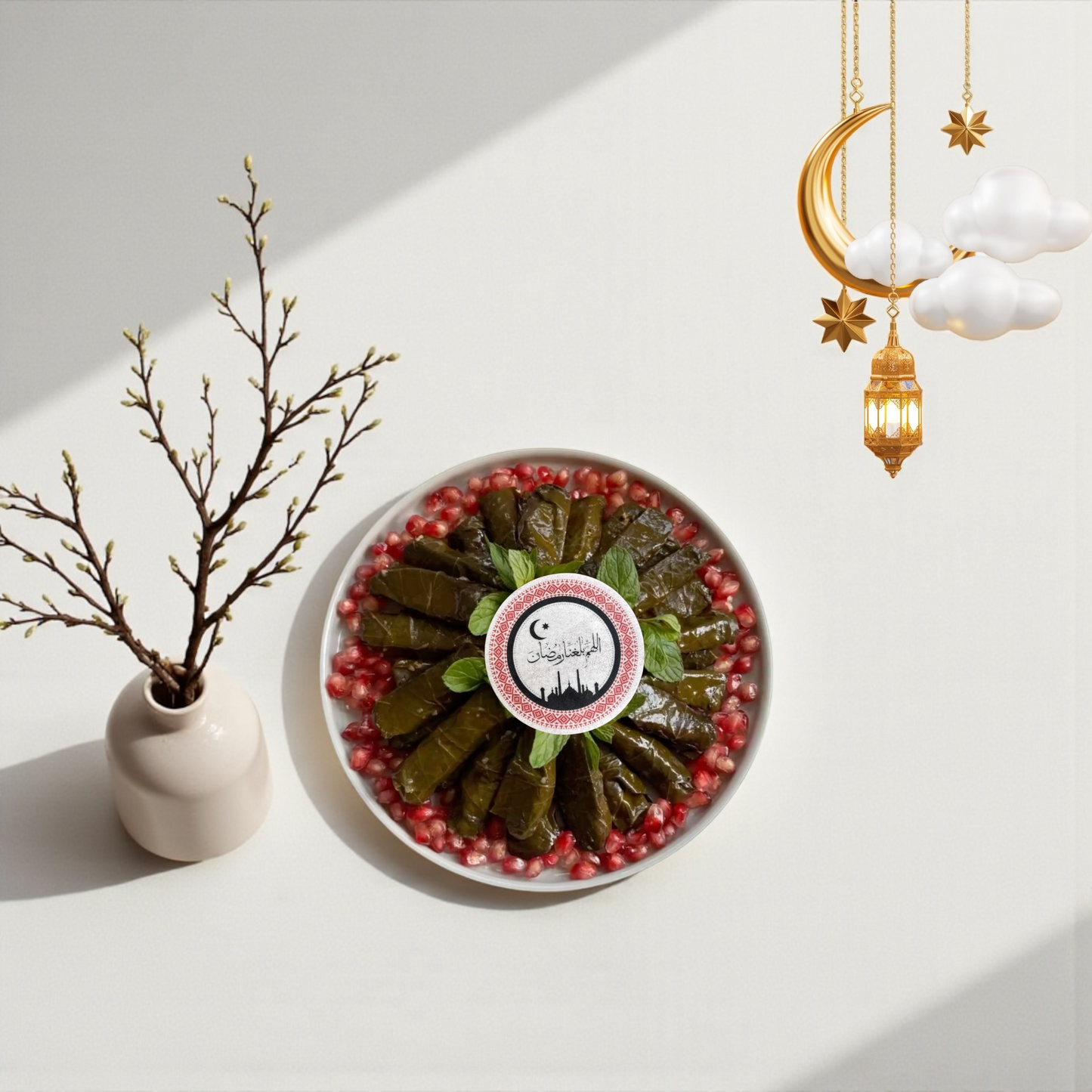 Edible Wafer Paper Multipurpose Toppers – Ramadan Print – 12 Pieces  ورق ويفر صالح للأكل متعدد الاستخدام – طباعة رمضان – 12 قطعة