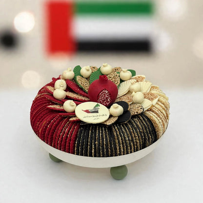 صحن شوكولاتة سمسم مروحة لوكشري | Luxury Sesame Fan Chocolate Platter