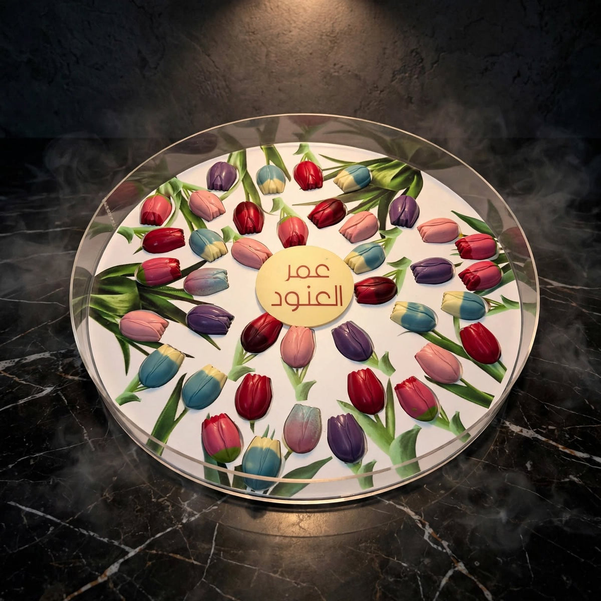 بوكس أكريليك شوكولاتة توليب | Acrylic Box – Tulip Chocolate