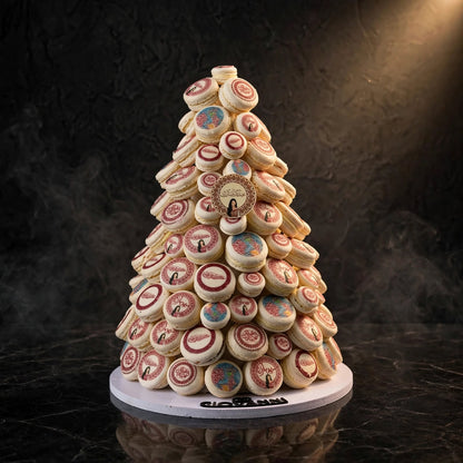 هرم مكرون مطبوع – الشكل الأول | Printed Macaron Pyramid – Design 1