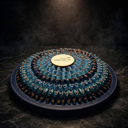 صحن جلد كبير شوكولاتة كاكاو مشكلة | Large Leather Tray – Assorted Cocoa Chocolate
