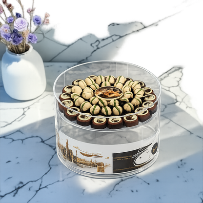 Giovanni Luxury Acrylic Platter with Signature Belgian Chocolate – Hajj Collection