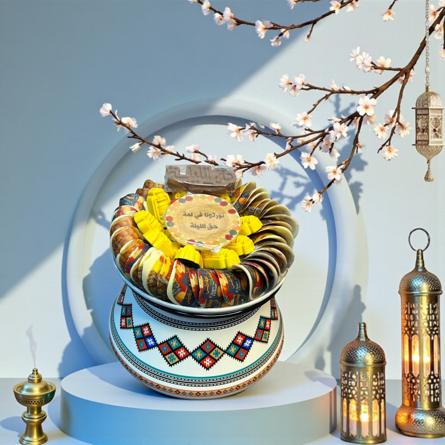 صحن تراثي مع شوكولا ميكس  – حق الليلة