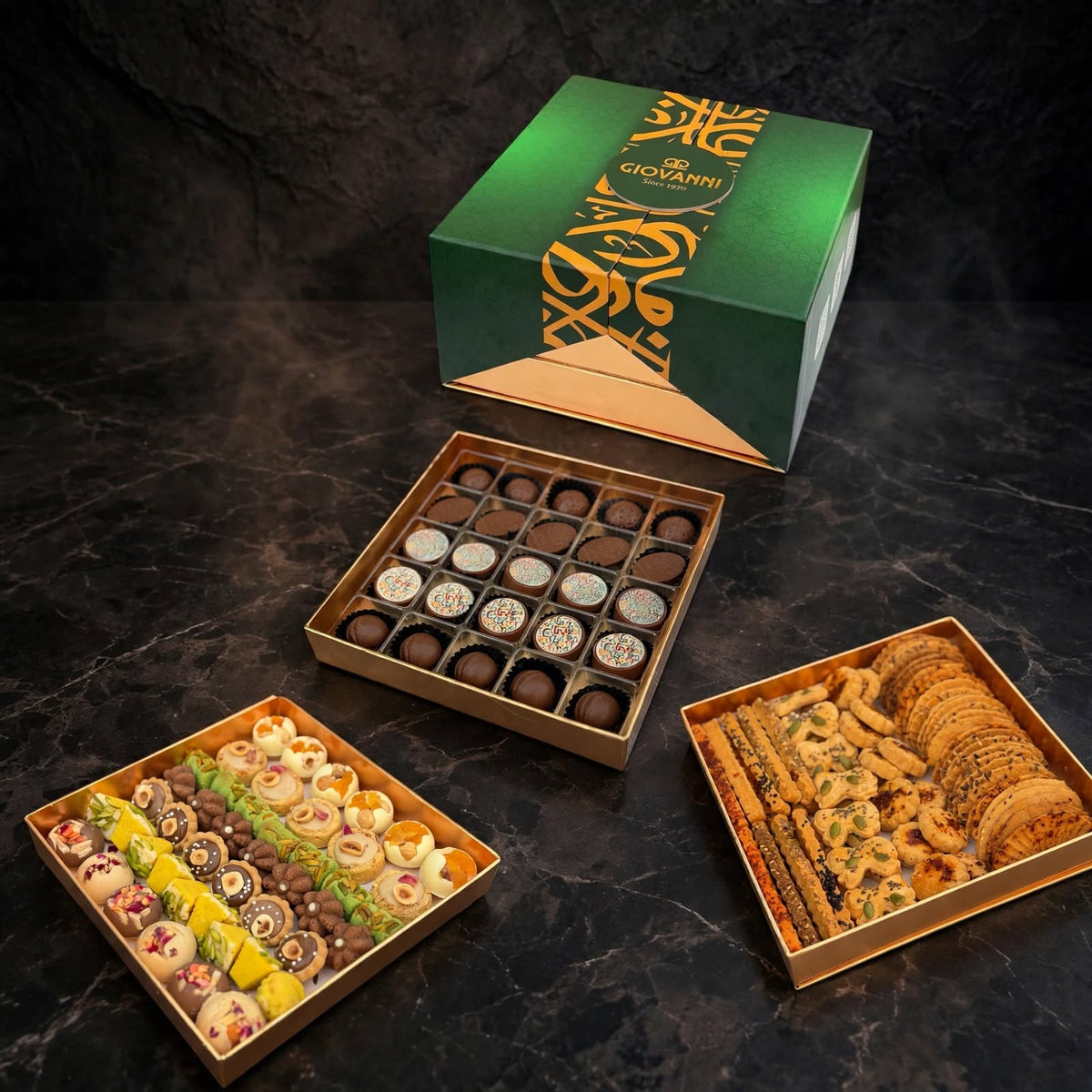 بوكس أرابيسك 3 طبقات | Arabesque Chocolate Box – 3 Layers