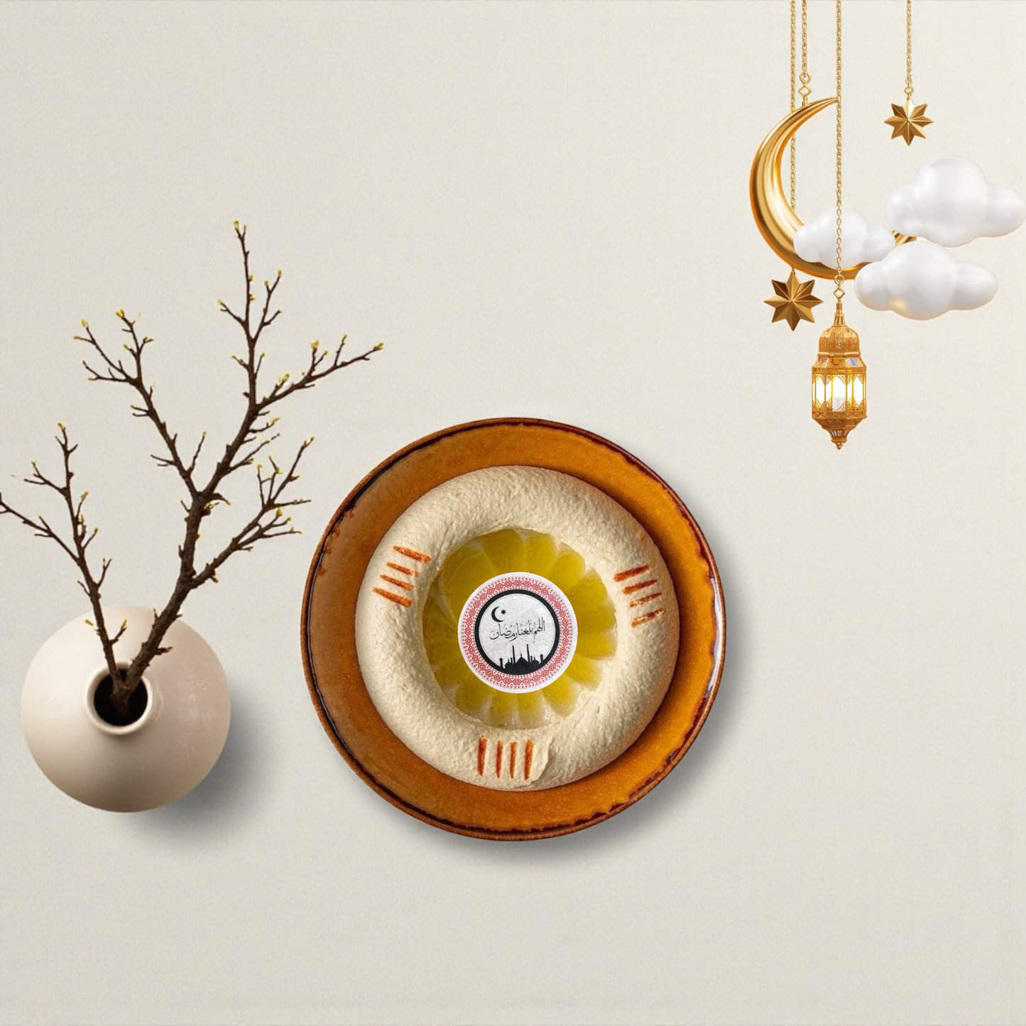 Edible Wafer Paper Multipurpose Toppers – Ramadan Print – 12 Pieces  ورق ويفر صالح للأكل متعدد الاستخدام – طباعة رمضان – 12 قطعة