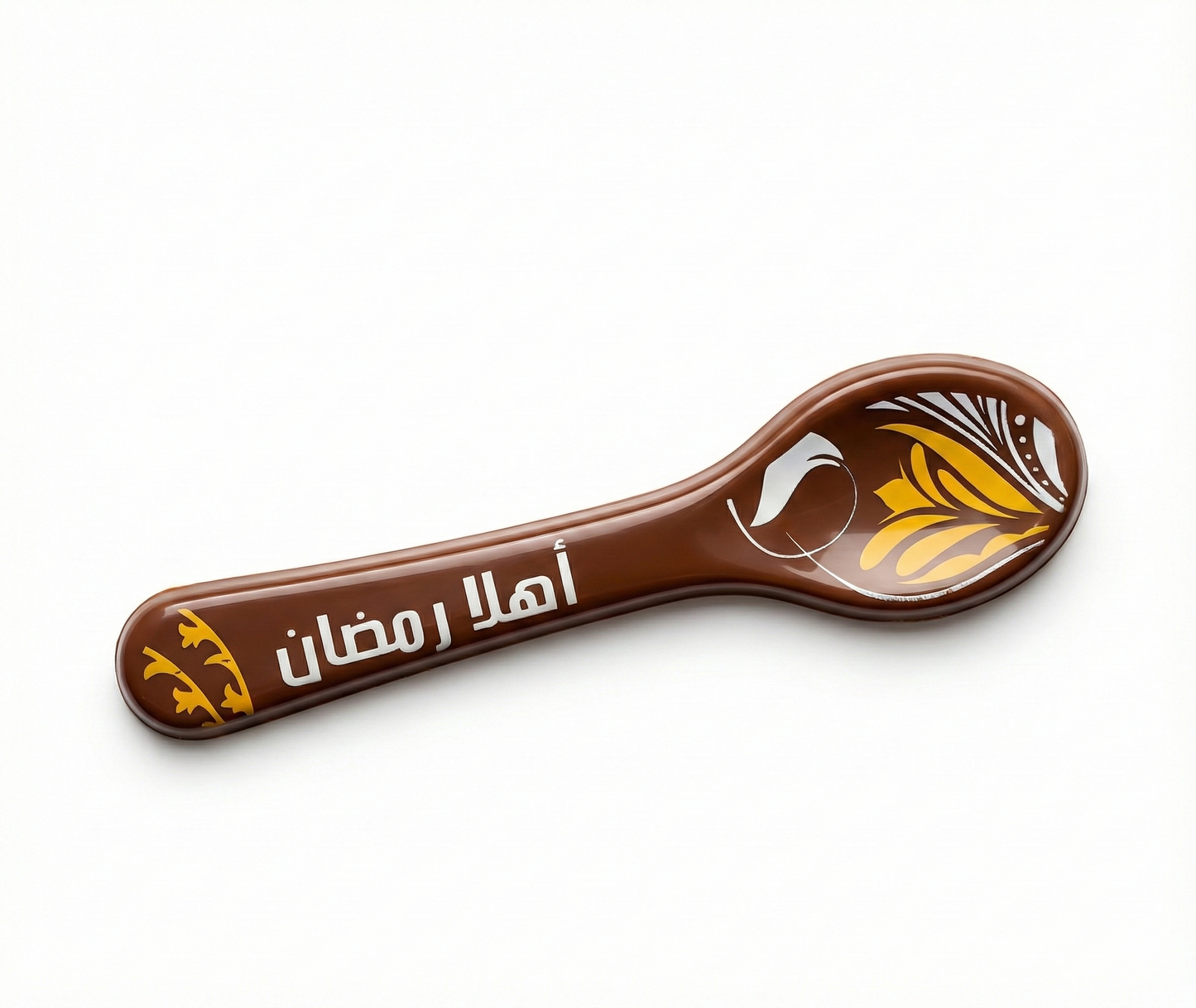 Ramadan Chocolate Spoon with Ready Print – 12 Pieces (12 cm)  معلّاق شوكليت رمضاني بطباعة جاهزة – 12 قطعة (12 سم)