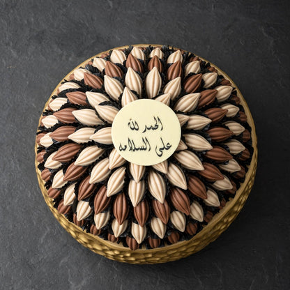 صحن سيراميك بشوكولاتة الكاكاو | Ceramic Cocoa Chocolate Platter