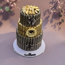 Graduation Fine Fair Chocolate Pyramid – 3 Tier (3 KG) هرم شوكليت فاين فير ثلاث طوابق – ثيم التخرج (3 كجم)