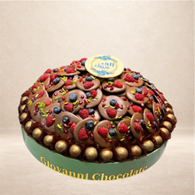 صحن أكريليك مع شوكليت بالفواكه الطازجة | Acrylic Platter with Fresh Fruit Chocolate