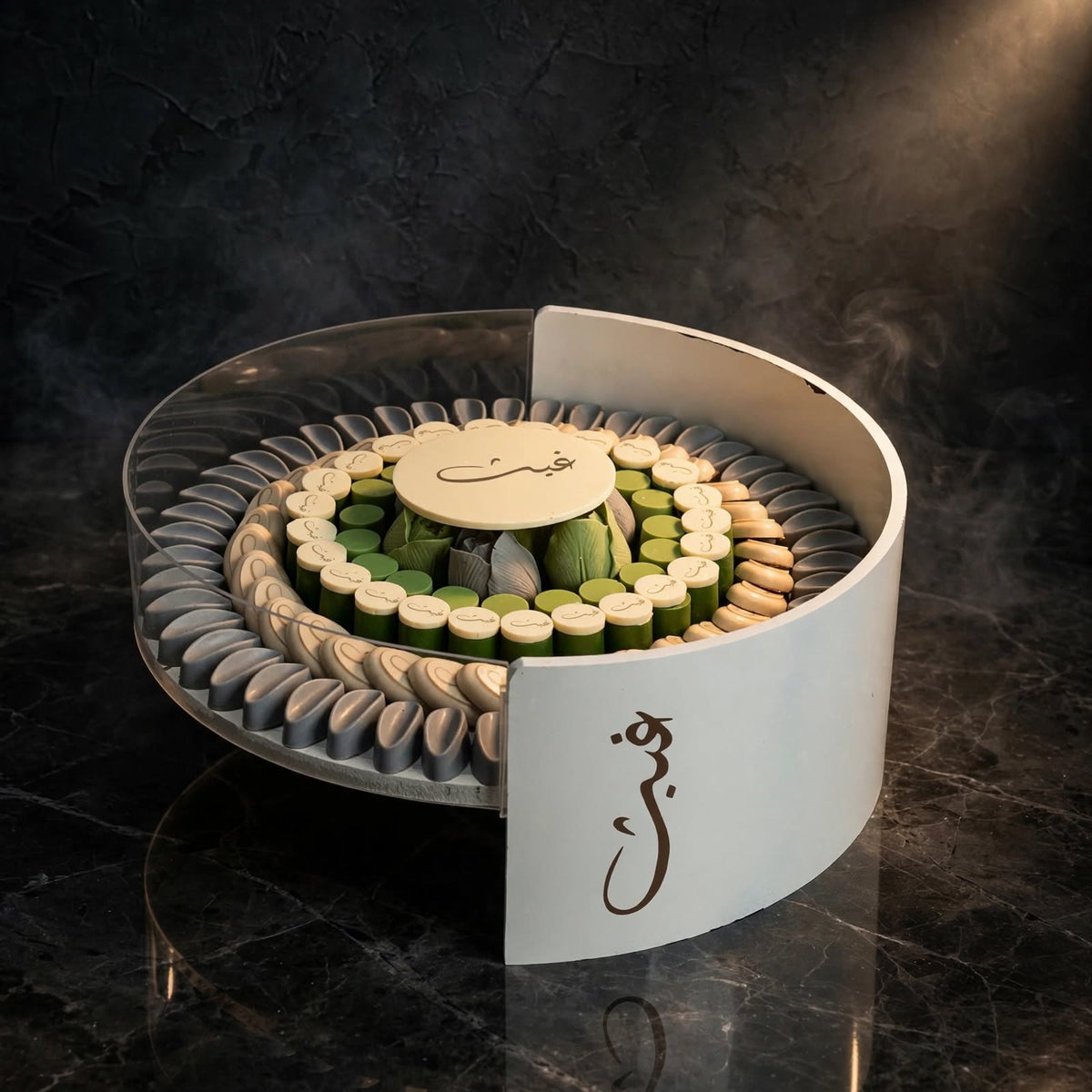 ستاند دائري شوكولاتة مشكلة – 1.4 كغ | Round Stand – Assorted Chocolate (1.4 kg)