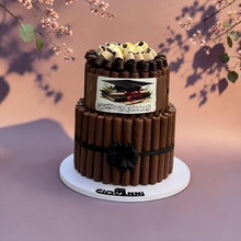 Graduation Fine Fair Chocolate Pyramid – 2 Tier (1.8 KG) هرم شوكليت فاين فير طابقين – ثيم التخرج (1.8 كجم)