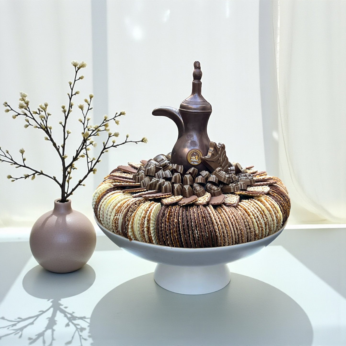 Royal Bamboo Platter – Ramadan Chocolate Collection 3KG صحن البامبو الملكي – تشكيلة الشوكليت الرمضانية 3 كيلو