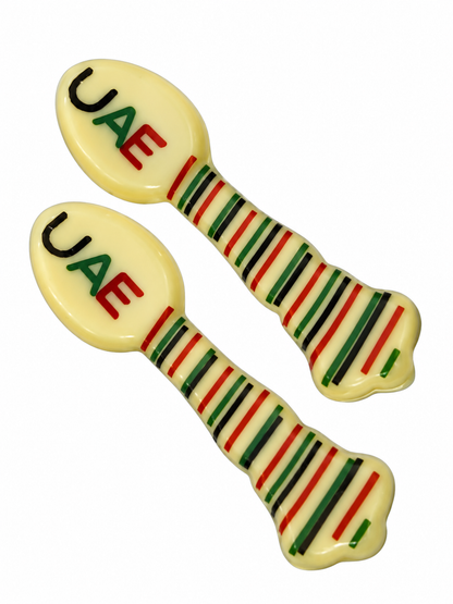 UAE Flag Day Chocolate Spoons – 12 Pieces