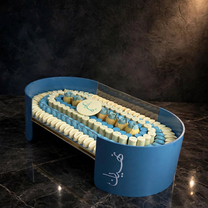 ستاند أوفال بيبي أزرق | Blue Oval Baby Stand