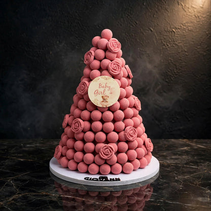 هرم مخمل أزرق شوكولاتة بمبون | Blue Velvet Bonbon Chocolate Pyramid