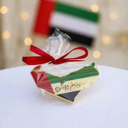 خريطة الإمارات شوكولاتة مغلفة بالسيلوفان | Cellophane-Wrapped UAE Map Chocolate