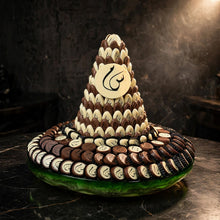 صحن زجاج كبير بنوعين من الشوكولاتة المطبوعة | Large Glass Plate – Two Printed Chocolate Styles