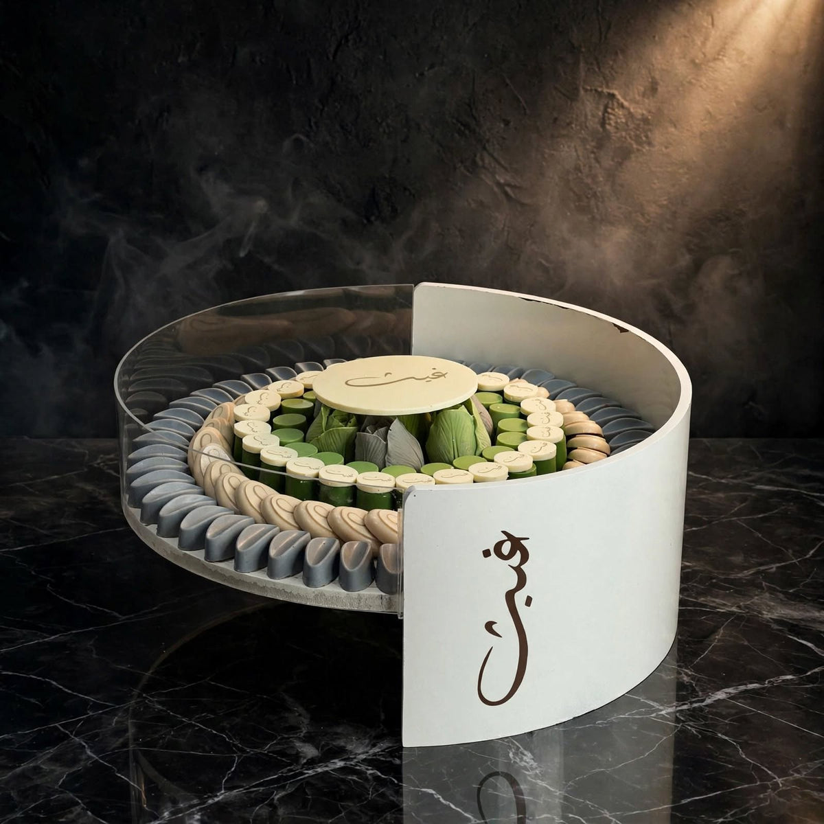ستاند دائري شوكولاتة مشكلة – 1.4 كغ | Round Stand – Assorted Chocolate (1.4 kg)