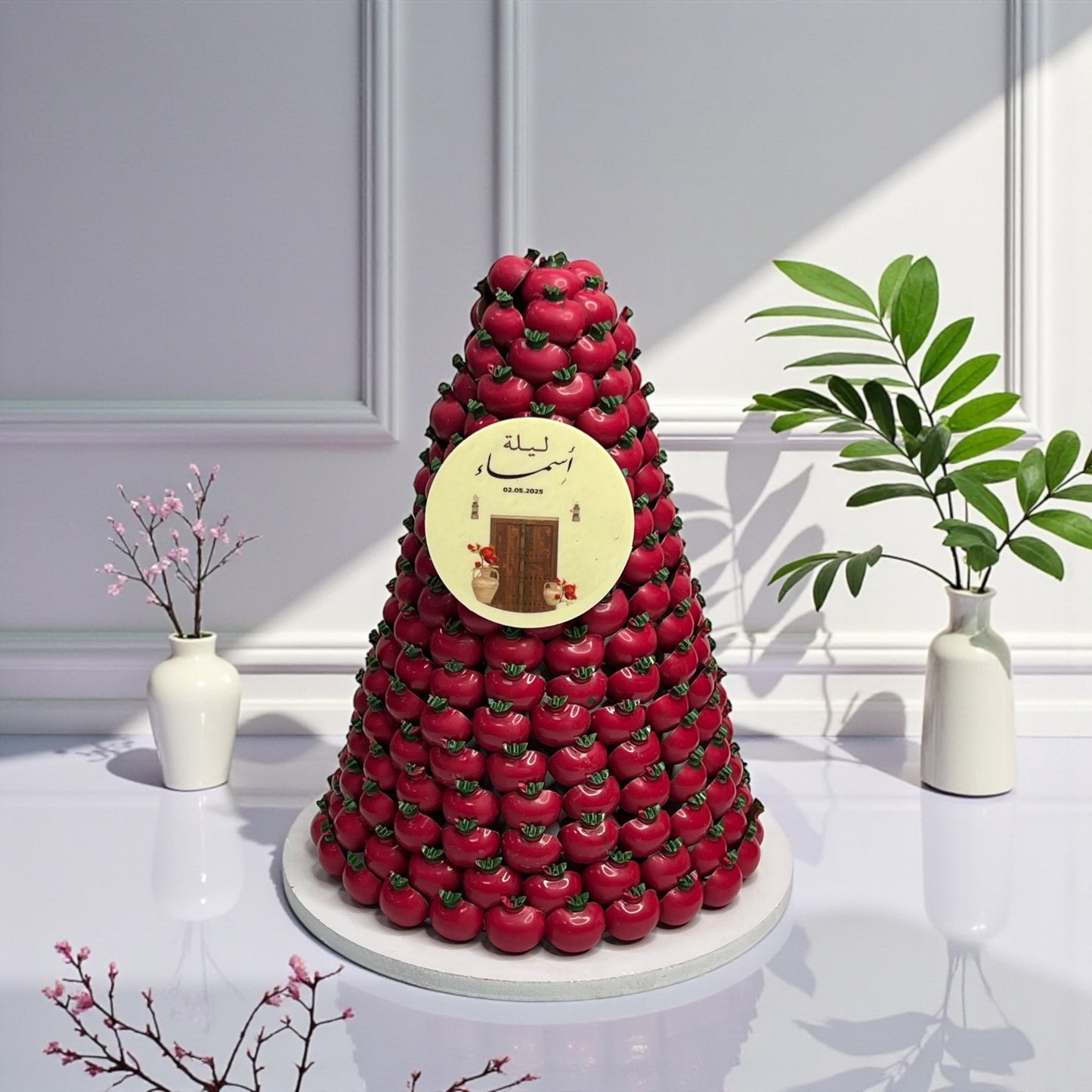 هرم شوكولاتة الرومان بطباعة مخصصة
Roman Chocolate Pyramid – Custom Printed