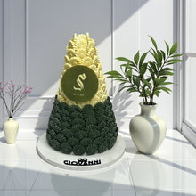 Plain Rose Chocolate Pyramid                    هرم حبة الورد سادة