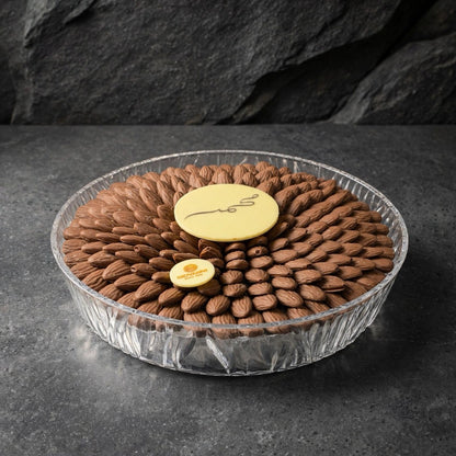 صينية أكريليك بغطاء – شوكليت باللوز | Acrylic Tray with Lid – Almond Chocolate
