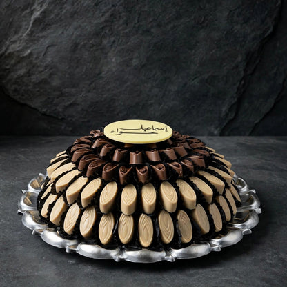 صحن أكريليك مفتوح – شوكولاتة مع قطعة داريل بالطباعة | Open Acrylic Chocolate Tray with Printed Daril Piece