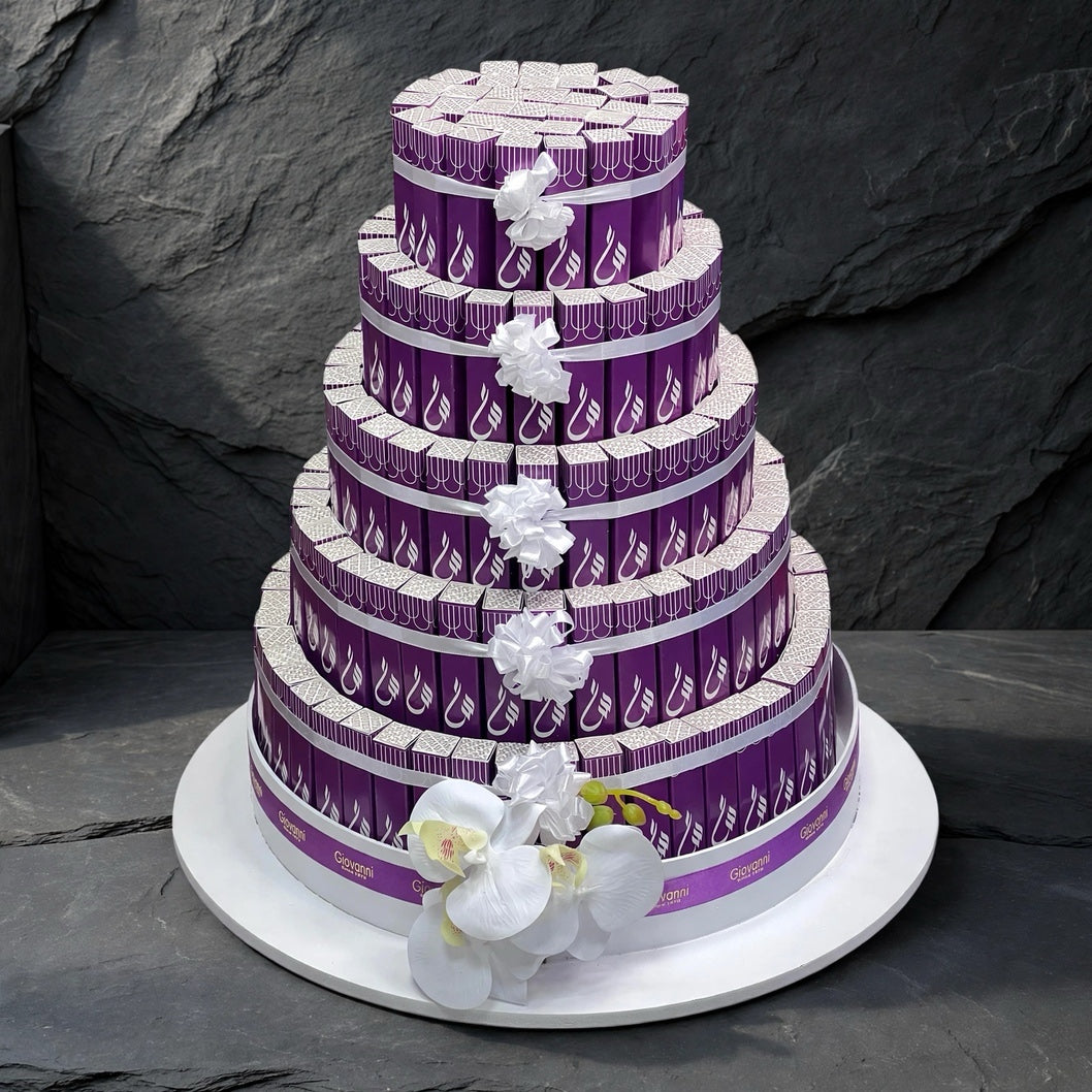 هرم فاين فير خماسي الطوابق – 170 قطعة | Five-Tier Fine Fair Chocolate Pyramid – 170 Pieces