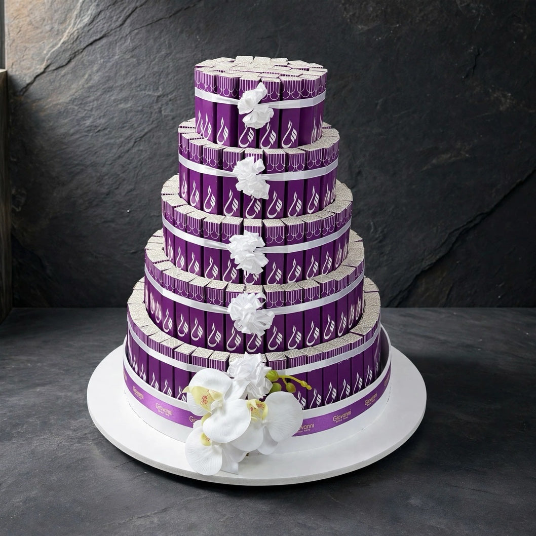 هرم فاين فير خماسي الطوابق – 170 قطعة | Five-Tier Fine Fair Chocolate Pyramid – 170 Pieces