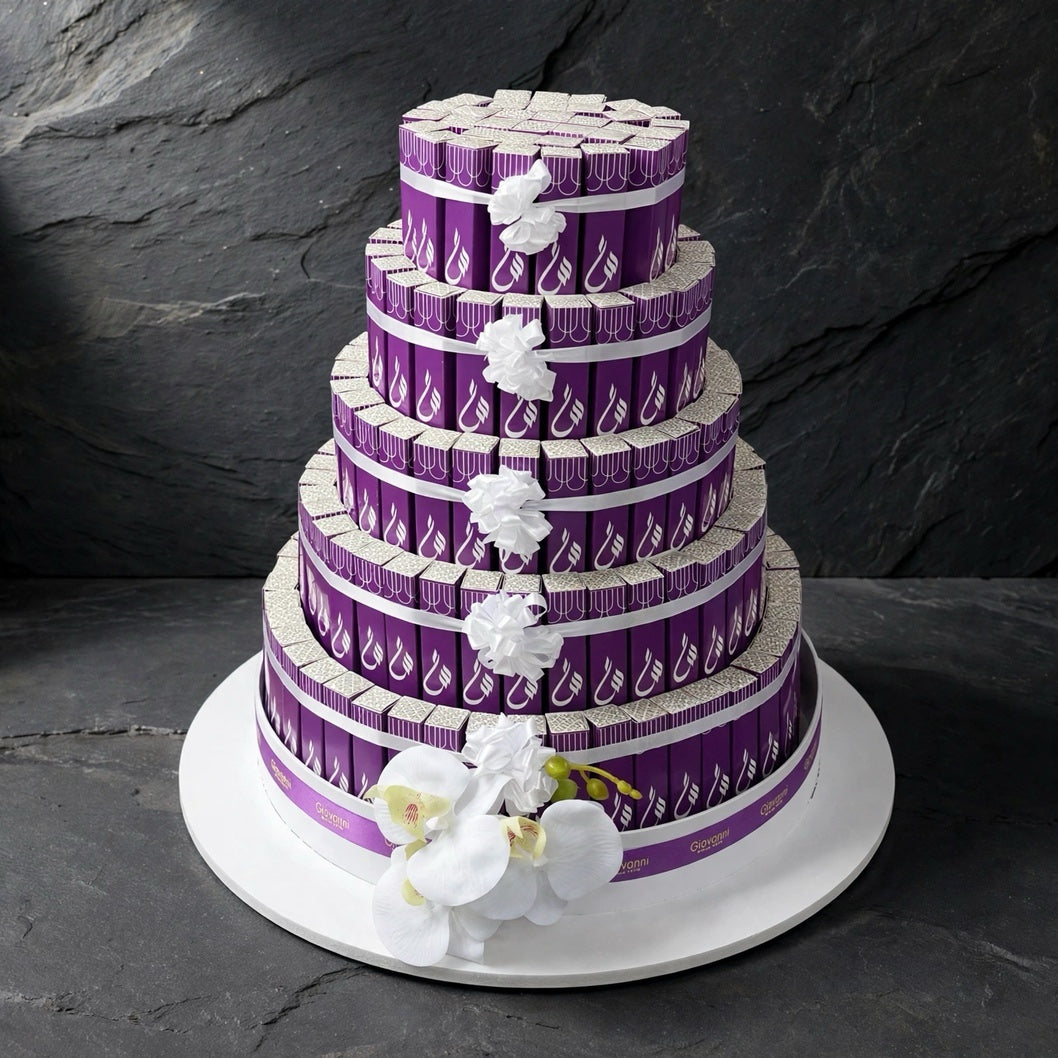 هرم فاين فير خماسي الطوابق – 170 قطعة | Five-Tier Fine Fair Chocolate Pyramid – 170 Pieces