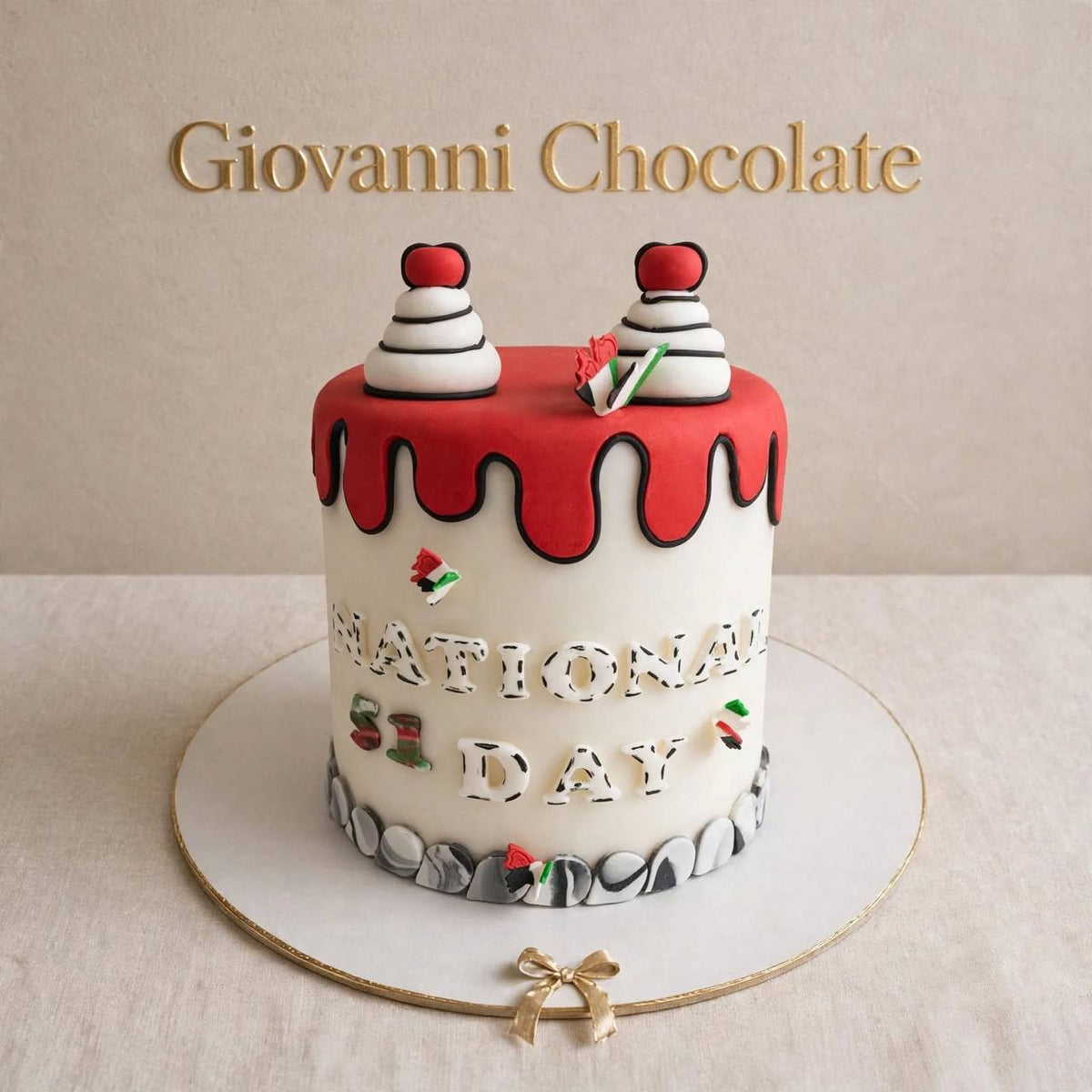 Red-topped National Day cake | GC-101