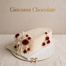 White rectangular cake with red roses | GC-52