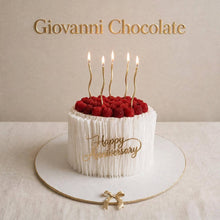 Raspberry anniversary cake with candles | GC-67