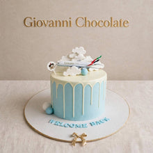 Sky-blue cake with a 3D airplane | GC-72