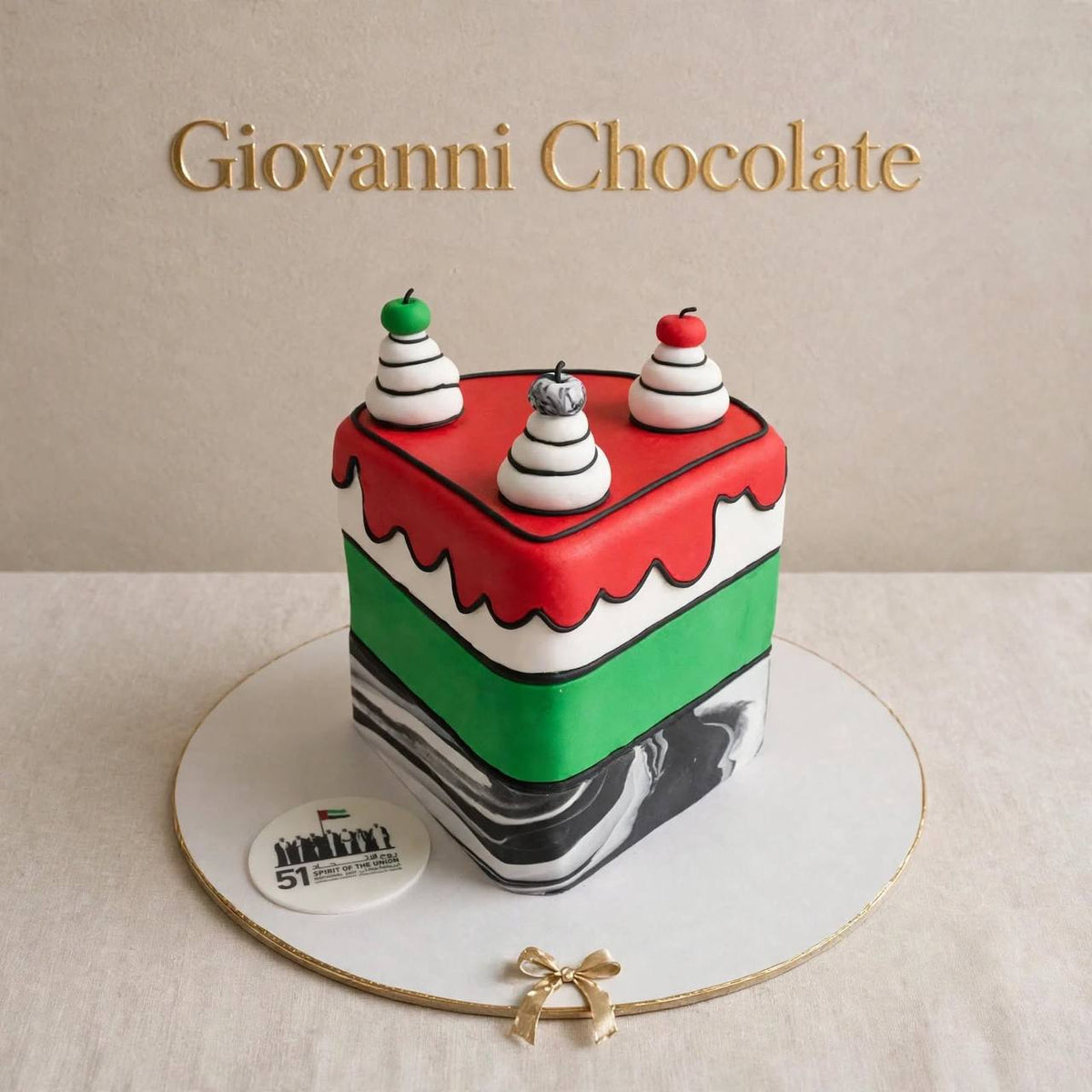 Heart-shaped National Day cake | GC-97