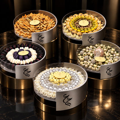 باكيدج الأكريليك مع الخشب للأعراس والمناسبات (٥ صحون) – Acrylic & Wood Wedding and Occasions Package (5 Platters) – صورة 6