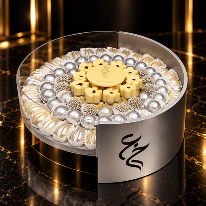 باكيدج الأكريليك مع الخشب للأعراس والمناسبات (٥ صحون) – Acrylic & Wood Wedding and Occasions Package (5 Platters) – صورة 5