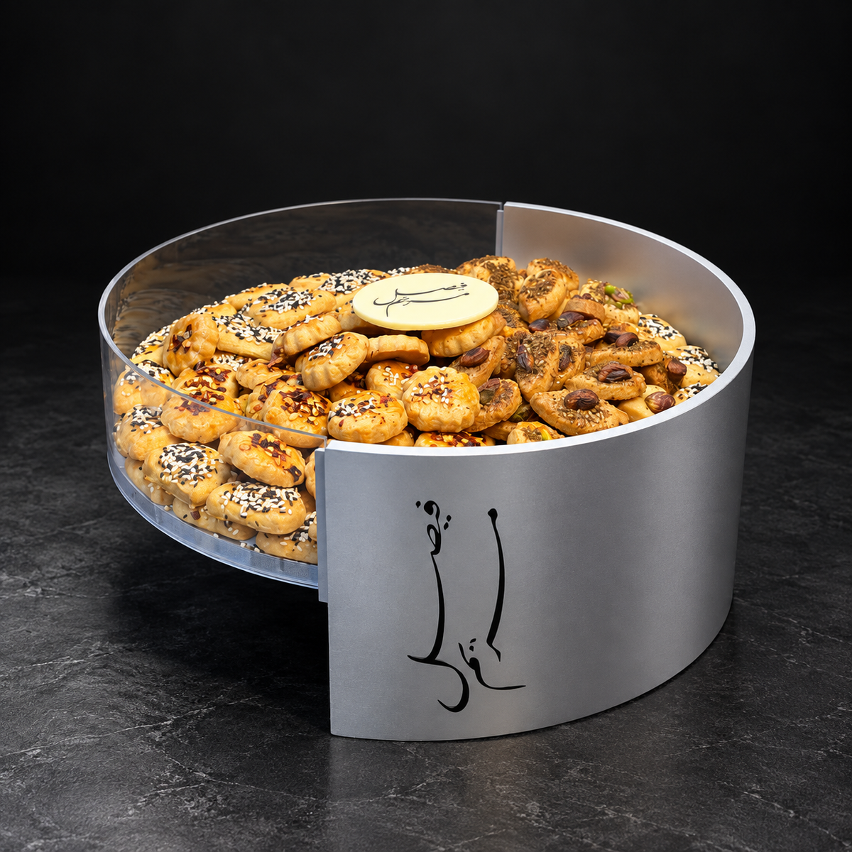 باكيدج الأكريليك مع الخشب للأعراس والمناسبات (٦ صحون) – Acrylic & Wood Wedding and Occasions Package (6 Platters) – صورة 4
