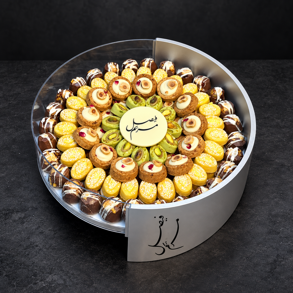 باكيدج الأكريليك مع الخشب للأعراس والمناسبات (٦ صحون) – Acrylic & Wood Wedding and Occasions Package (6 Platters) – صورة 2