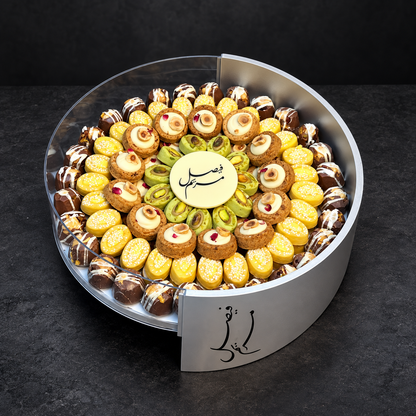 باكيدج الأكريليك مع الخشب للأعراس والمناسبات (٦ صحون) – Acrylic & Wood Wedding and Occasions Package (6 Platters) – صورة 2