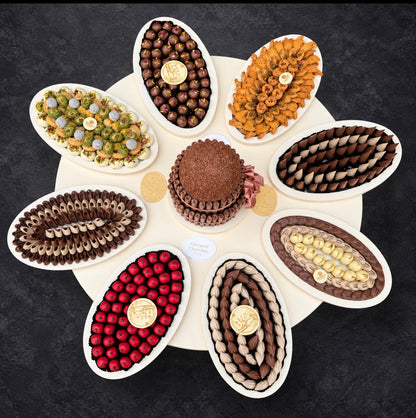 ستاند جيوفاني للضيافة الفاخرة (٨ صحون) – Giovanni Luxury Hospitality Stand (8 Platters) – صورة 2