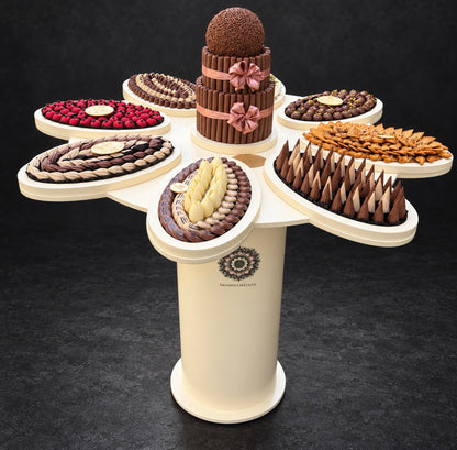 ستاند جيوفاني للضيافة الفاخرة (٨ صحون) – Giovanni Luxury Hospitality Stand (8 Platters) – صورة 3