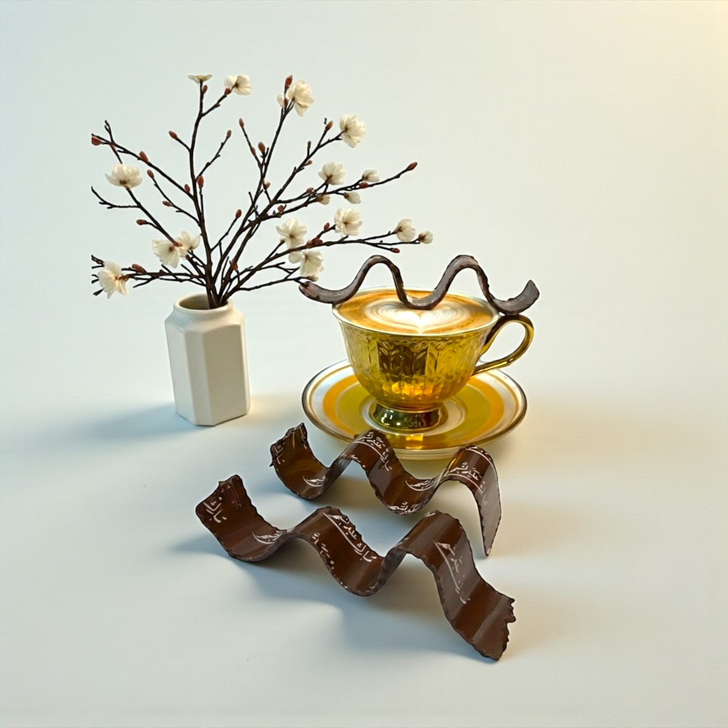 Majestic Spiral Coffee Stick Chocolate – Mubarak Al Shahr Print (18 cm) – Ramadan Edition ماجستيك – شوكليت كوفي ستيك  بطباعة مبارك الشهر (18 سم) – إصدار رمضان