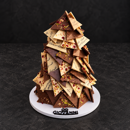 هرم مثلثات بطباعة على الشوكليت – Printed Chocolate Triangles Pyramid – صورة 2