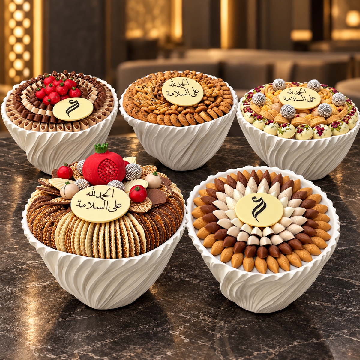 باكيدج أعراس ٥ صحون (تايب ٣) – Wedding Package 5 Trays (Type 3)